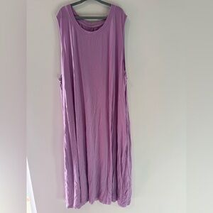 Sleeveless Lavender Dress with pockets